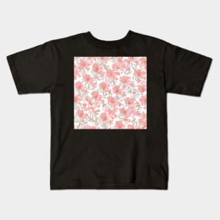 Blushing Blooms Kids T-Shirt